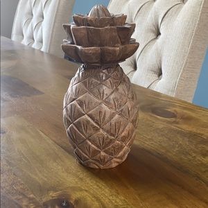 Distressed wooden pineapple